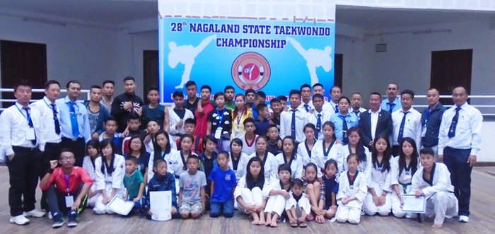 28buba NTA ayongba Nagaland State Taekwondo Championship nung Kohima district-i overall champion abenba sülen refree aser ketdangsertem den tangokba noksa ka yangi angur.