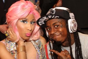 ORLANDO, FL - FEBRUARY 26: Nicki Minaj and Lil Wayne pose for a photo during the 2012 NBA All-Star Game presented by Kia Motors as part of 2012 All-Star Weekend at the Amway Center on February 26, 2012 in Orlando, Florida. NOTE TO USER: User expressly acknowledges and agrees that, by downloading and/or using this photograph, user is consenting to the terms and conditions of the Getty Images License Agreement.  Mandatory Copyright Notice: Copyright 2012 NBAE (Photo by Bruce Yeung/NBAE via Getty Images)