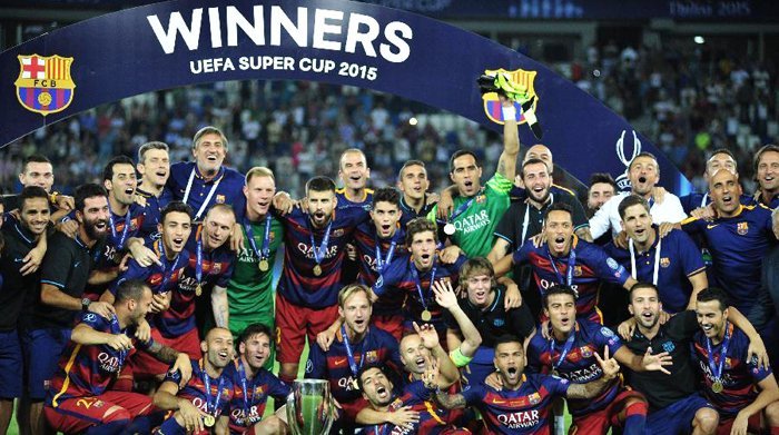 Barcelona-i UEFA Super Cup takok marok agizükogo