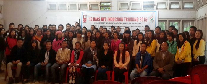 Youth hostel, Dimapur nung anogo 15 nü National Youth Corp. (NYC) induction training programme 2015 nung adenertem agiba noksa angur.