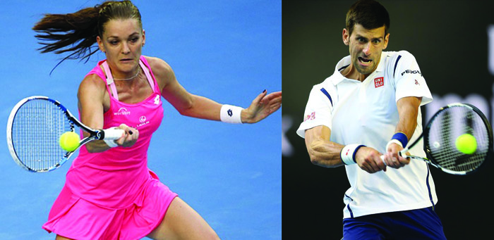 Djokovic, Federer, Maria aser Serena nunger quarter final tongogo