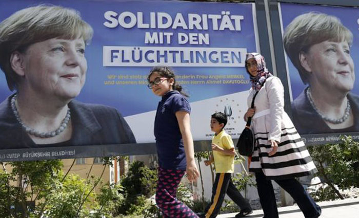 Germany Chancellor, Merkel & EU lenirtemi Turkey semdanger