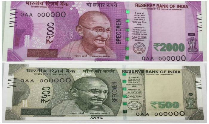 RBI-i issue asutsü aliba Rs. 2,000 aser Rs. 500 note tasenji yamai asütsü.