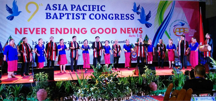 9 buba Asia Pacific Baptist Congress nung Syntonia choir-i shilem agi