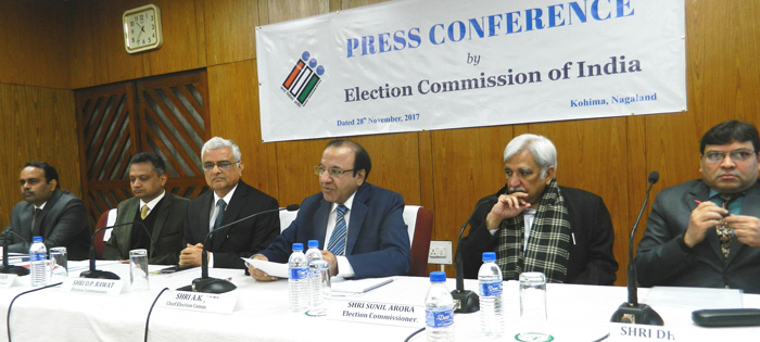 Mongulbarnü CEC A K Joti den Election Commission of India ketdangsertem aser CEO Nagaland Abhijit Sinha nungertem agiba noksa angur. 