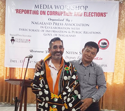 Hotel Saramati, Dimpaur nung Nagaland Press Association (NPA) tir K. Temjen Jamir-i Scroll.in nung Deputy Editor, Nitin Sethi pelaa agizükba mapang Naga nunger sü ka abenloktsüdang agiba noksa angur. 